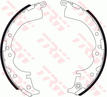 Zestaw szczęk hamulcowych TRW GS7333