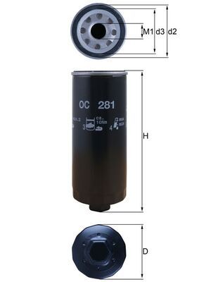Filtr oleju KNECHT OC 281
