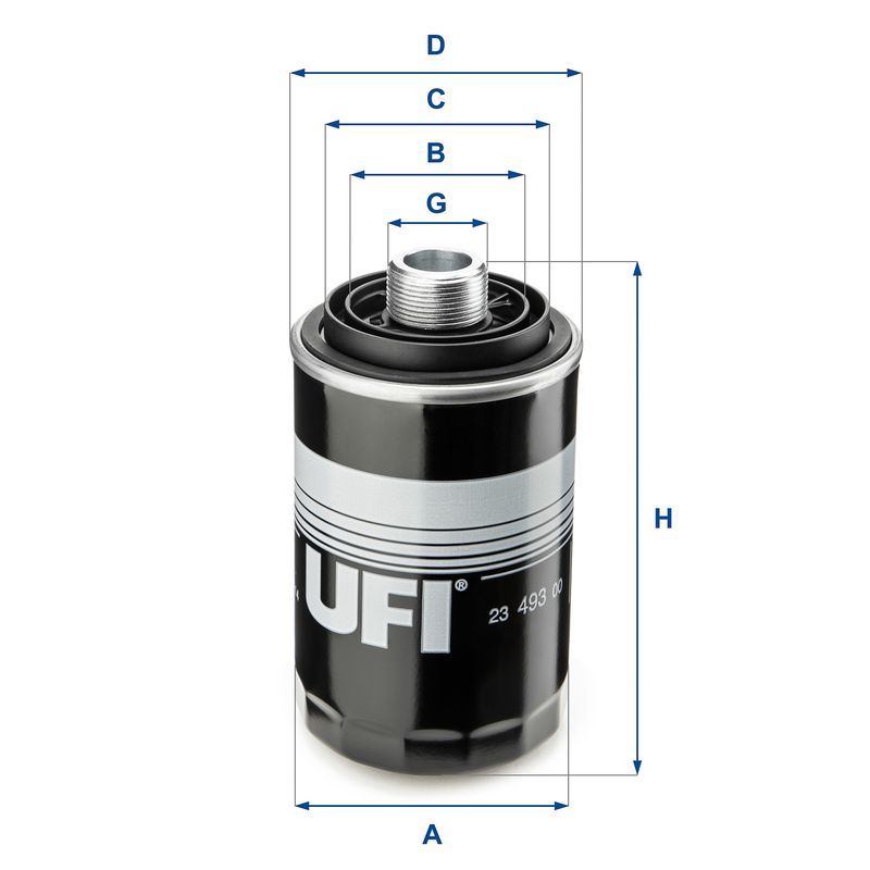 Filtr oleju UFI 23.493.00