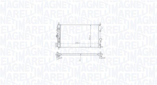 Chłodnica, układ chłodzenia silnika MAGNETI MARELLI 350213213000