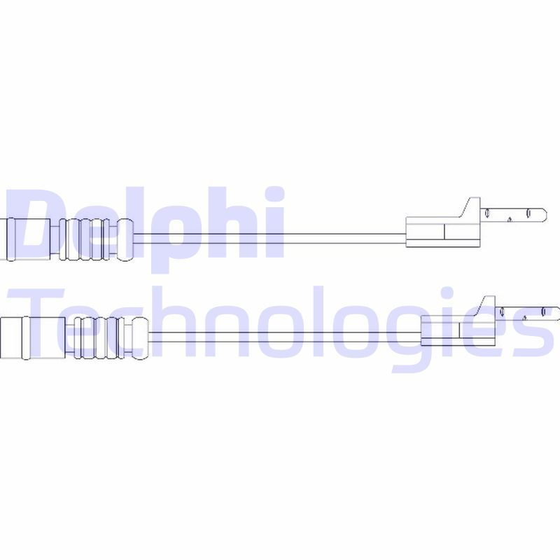 Styk ostrzegawczy, zużycie okładzin hamulcowych DELPHI LZ0115