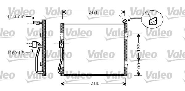 Skraplacz, klimatyzacja VALEO 818031