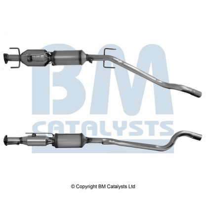 Filtr sadzy / filtr cząstek stałych, układ wydechowy BM CATALYSTS BM11076H