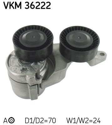 Rolka napinacza, pasek klinowy wielorowkowy SKF VKM 36222