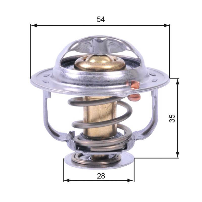 Termostat, płyn chłodzący GATES TH43880G1