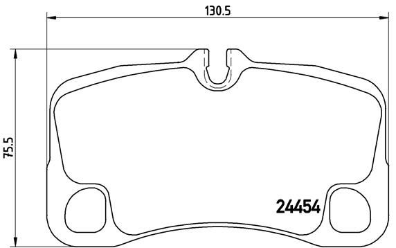 Zestaw klocków hamulcowych, hamulce tarczowe BREMBO P 65 013
