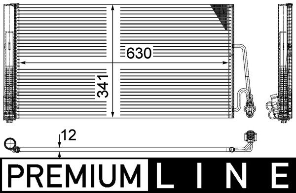 Skraplacz, klimatyzacja MAHLE AC590000P