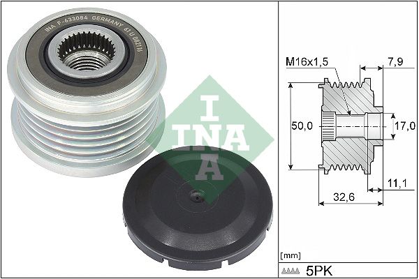 Alternator - sprzęgło jednokierunkowe INA 535 0359 10