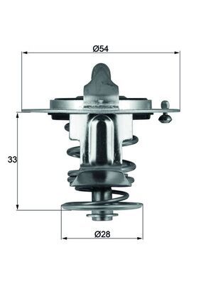 Termostat, płyn chłodzący MAHLE TX 72 85D