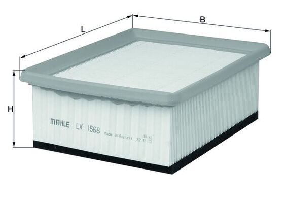 Filtr powietrza KNECHT LX 1568