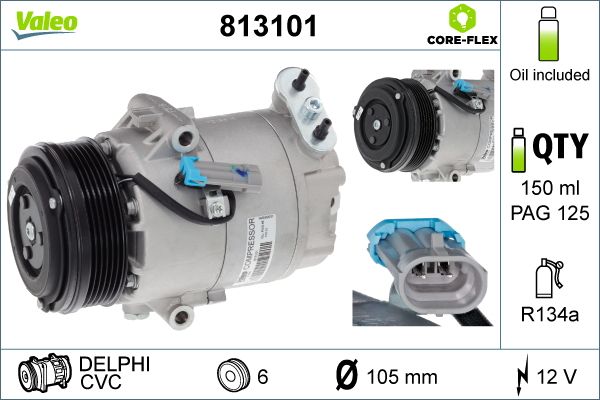 Sprężarka, klimatyzacja VALEO 813101