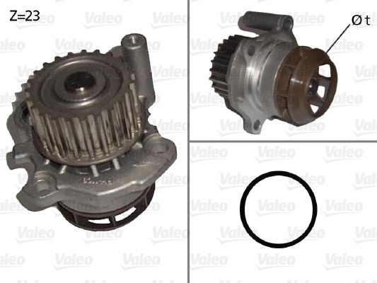 Pompa wody, chłodzenie silnika VALEO 506876