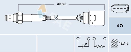 Sonda lambda FAE 77205