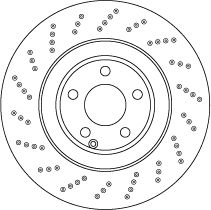 Tarcza hamulcowa TRW DF6668S
