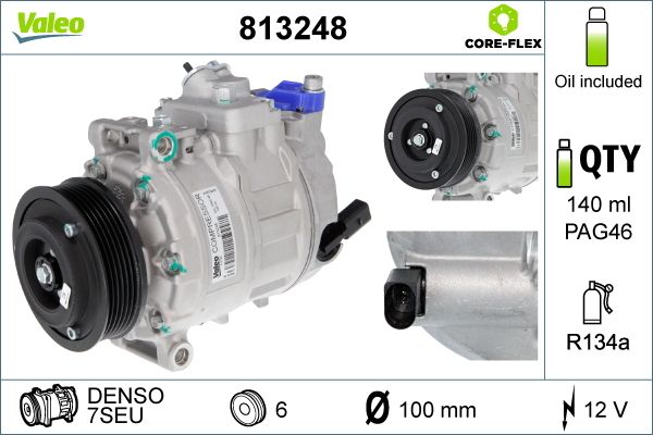 Sprężarka, klimatyzacja VALEO 813248