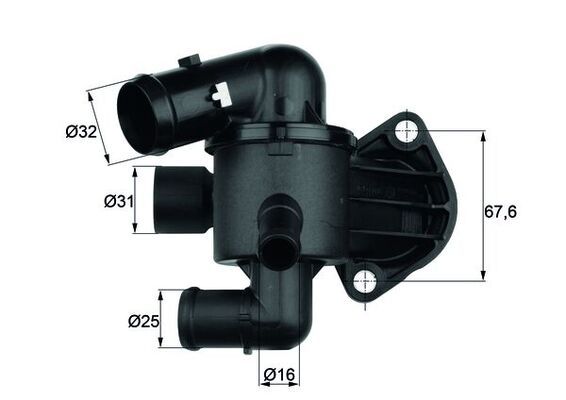 Termostat, płyn chłodzący MAHLE TI3387