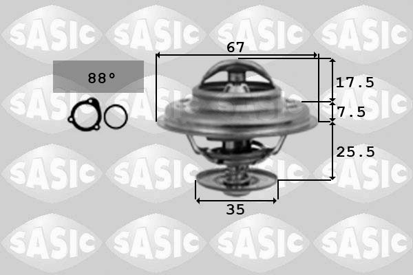 Termostat, płyn chłodzący SASIC 9000335
