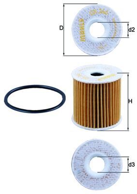 Filtr oleju MAHLE OX346D