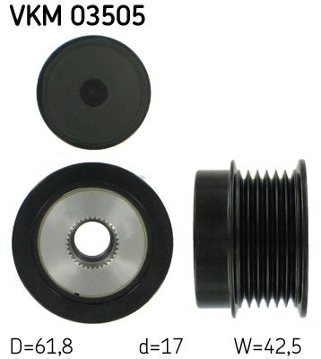 Alternator - sprzęgło jednokierunkowe SKF vkm 03505