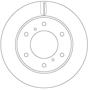Tarcza hamulcowa TRW DF6735