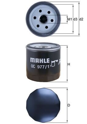Filtr oleju MAHLE OC977/1
