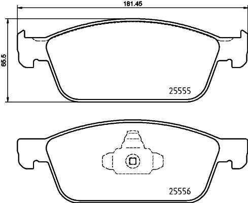 Zestaw klocków hamulcowych, hamulce tarczowe BREMBO P 24 199