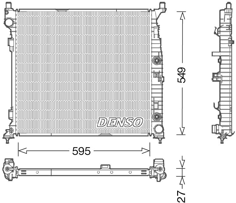 Chłodnica, układ chłodzenia silnika DENSO DRM17055