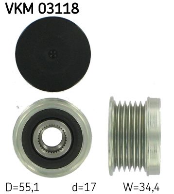 Alternator - sprzęgło jednokierunkowe SKF VKM03118