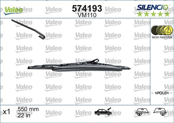 Pióro wycieraczki VALEO 574193