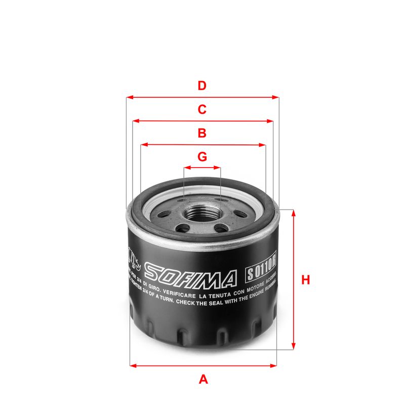 Filtr oleju SOFIMA S 0110 R