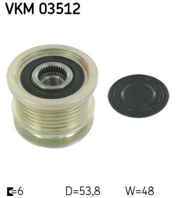 Alternator - sprzęgło jednokierunkowe SKF vkm 03512