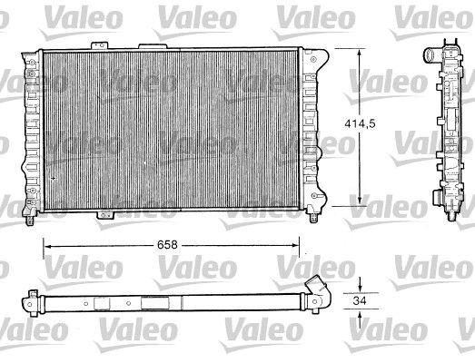 Chłodnica, układ chłodzenia silnika VALEO 732505