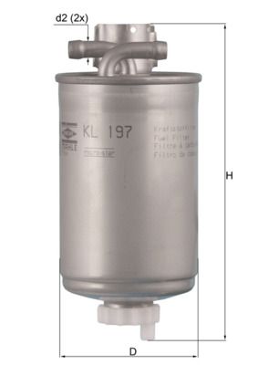 Filtr paliwa KNECHT KL 197