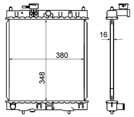 Chłodnica, układ chłodzenia silnika MAHLE CR844000S