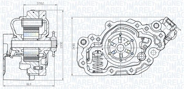 Pompa oleju MAGNETI MARELLI 351516000082