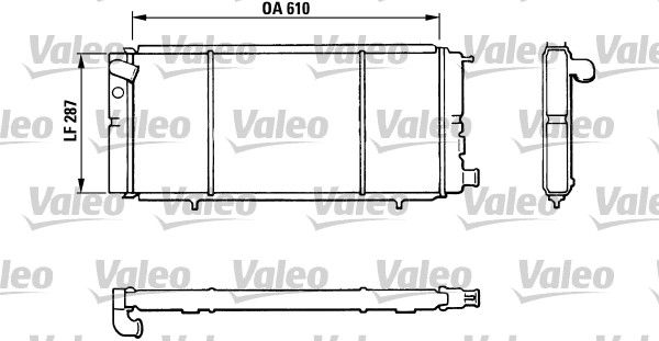 Chłodnica, układ chłodzenia silnika VALEO 810827