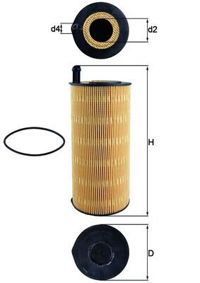 Filtr oleju MAHLE OX423/9D