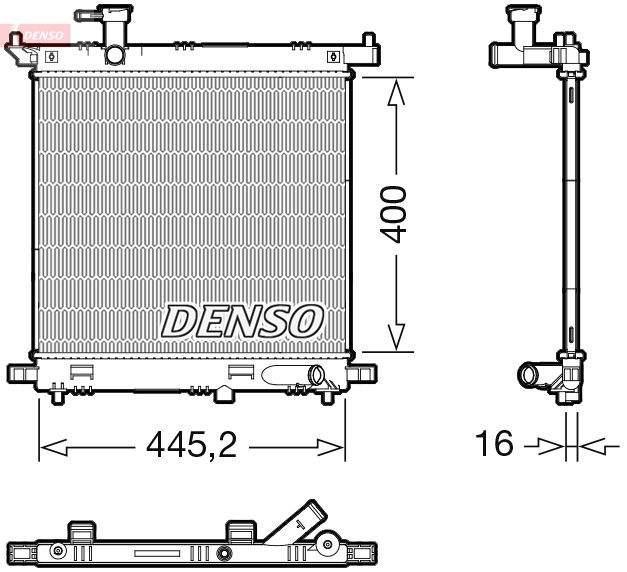 Chłodnica, układ chłodzenia silnika DENSO DRM46066