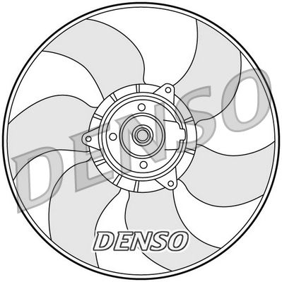 Wentylator, chłodzenie silnika DENSO DER23001