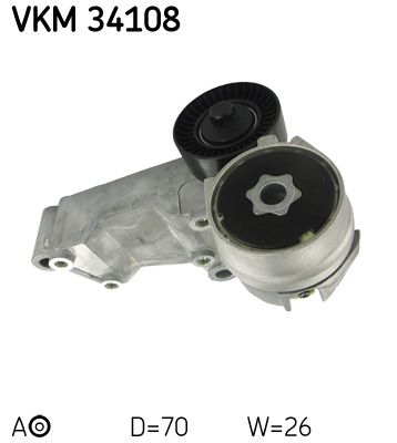 Rolka napinacza, pasek klinowy wielorowkowy SKF VKM 34108