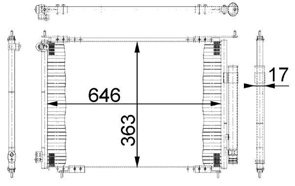 Skraplacz, klimatyzacja MAHLE AC678000S