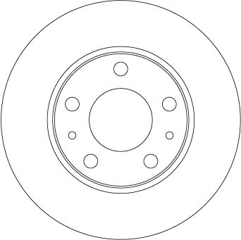 Tarcza hamulcowa TRW DF6287