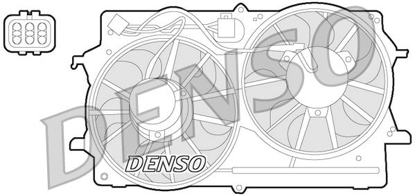 Wentylator, chłodzenie silnika DENSO DER10007