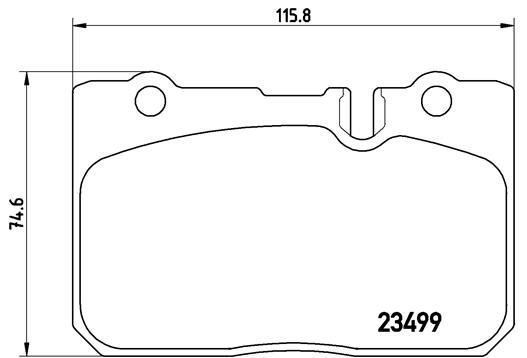 Zestaw klocków hamulcowych, hamulce tarczowe BREMBO P 83 039