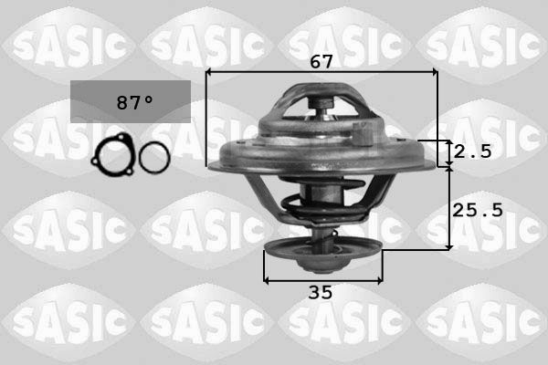 Termostat, płyn chłodzący SASIC 9000167