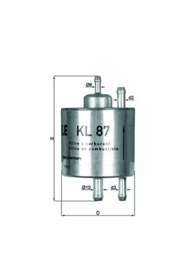 Filtr paliwa KNECHT KL 87