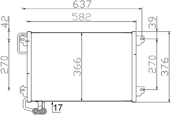 Skraplacz, klimatyzacja MAHLE AC304000S