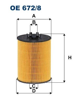 Filtr oleju FILTRON oe 672/8