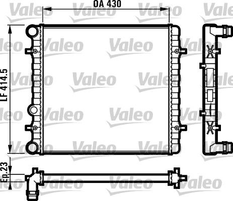 Chłodnica, układ chłodzenia silnika VALEO 731607