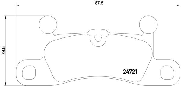 Zestaw klocków hamulcowych, hamulce tarczowe BREMBO P 65 027